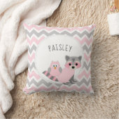 Girl Woodland Tierzimmer Dekoration + Name Kissen (Decke)