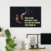 Girl Workout Motivierend Gym Quote Poster (Heimbüro)