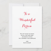 Girl You ROCK Nice Gesture Girls Red Lips Script Dankeskarte (Rückseite)