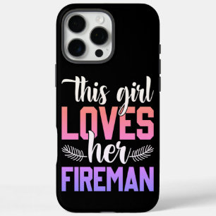 Girl zeigt Liebe für ihren Feuerwehrpartner iPhone 16 Pro Max Hülle