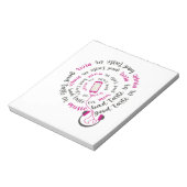 Girl Zitat Guter Geschmack in Musik Schlechter Ges Notizblock (Rotiert)