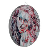 Girl Zombie Darts Dartscheibe (Vorderseite Links)