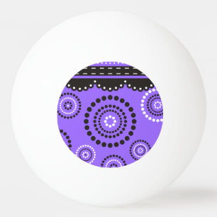 Girlande ARTdeco Schwarz-weiß + Ihr backgr. Farbe Tischtennisball