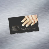 Girlande Beauty WELLNESS-CENTER Nagelnail Salon Magnetische Visitenkarte (Beispiel)