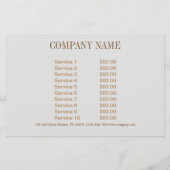 Girlande Schönheit Silbernagel Nagel Salon Flyer (Hinten)