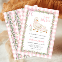 Girlande Silly Goose Rosa Gingham-Baby-Party