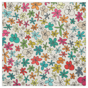 Girlanden-Blumen Stoff