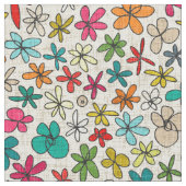 Girlanden-Blumen Stoff (Nahaufnahme)