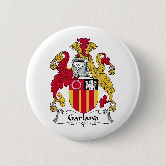 Girlanden-Familienwappen Button (Vorderseite)