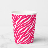 Girlanprint Hot Pink Niedlich Trendy Cool Funny Ze Pappbecher (Rechts)