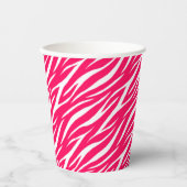 Girlanprint Hot Pink Niedlich Trendy Cool Funny Ze Pappbecher (Vorderseite)