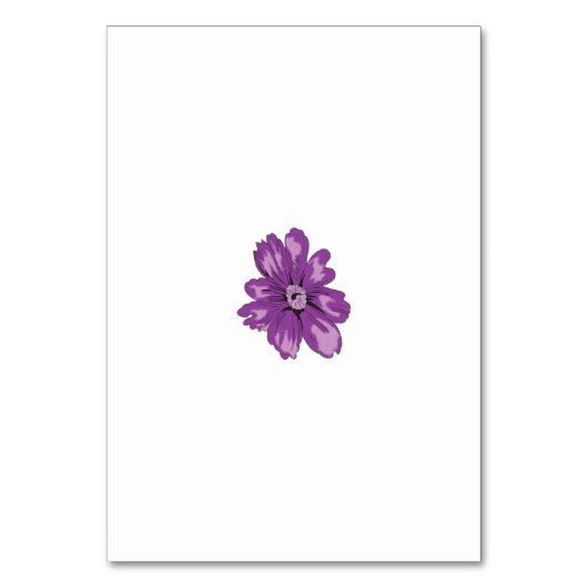 Girlanstil, Leichtbaumpflanze, gebleichte Zeder Tischnummer (Rückseite)