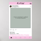 GirlBaby Duwer Party Prop Foto Standrahmen Decke Poster (Vorne)