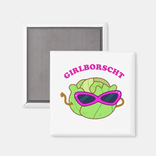 Girlborscht Fabulous Gemüse Pub Magnet (Vorderseite/Rückseite)