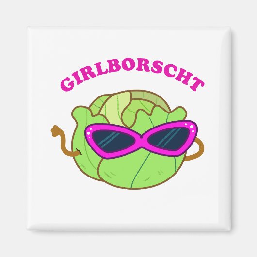 Girlborscht Fabulous Gemüse Pub Magnet (Vorne)