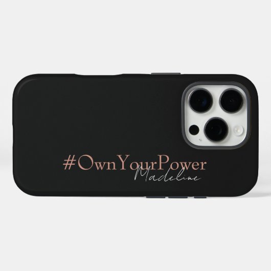 Girlboss Empowerment-Geschenk - Personalisierter N Case-Mate iPhone Hülle (Rückseite (Horizontal))