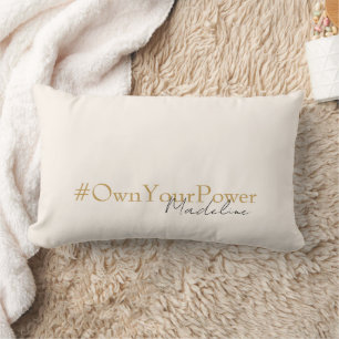 Girlboss Empowerment-Geschenk - Personalisierter N Lendenkissen