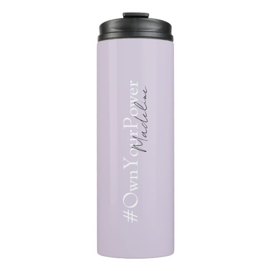 Girlboss Empowerment-Geschenk - Personalisierter N Thermosbecher (Vorderseite)