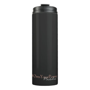 Girlboss Empowerment-Geschenk - Personalisierter N Thermosbecher