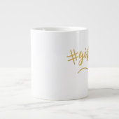 #girlboss Kaffee Tasse mit Herz (Vorderseite)