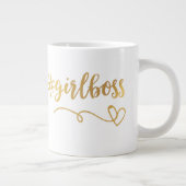 #girlboss Kaffee Tasse mit Herz (Rechts)