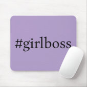 Girlboss Lila Mousepad ästhetische Maus Pad (Mit Mouse)