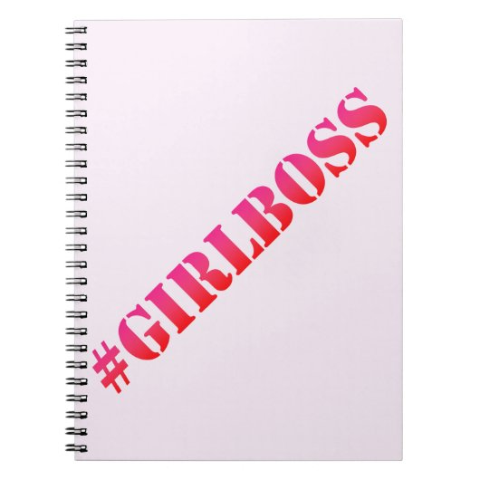 #GirlBoss - Quote Notebook Notizblock (Vorderseite)