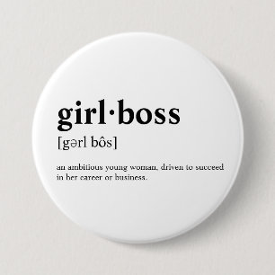 Girlboss - Wörterbuchbedeutung Button