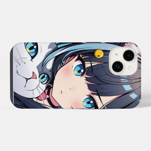 GirlCat PhoneCase iPhone Hülle (Rückseite (Horizontal))
