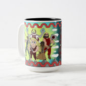 Girlfighter-Tasse Zweifarbige Tasse (Vorderseite Links)