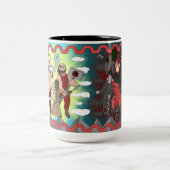 Girlfighter-Tasse Zweifarbige Tasse (Mittel)