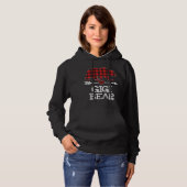 Girlfriend Bear Red Kariert Family Matching Christ Hoodie (Vorne ganz)