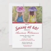 GIRLFRIEND BESTIES SASSY BEI 60 PARTY EINLADUNGEN (Vorderseite)