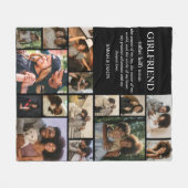 Girlfriend Definition Photo Collage Fleecedecke (Vorderseite (Horizontal))
