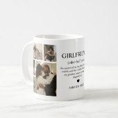 Girlfriend Definition Photo Collage Kaffeetasse (Vorderseite Links)