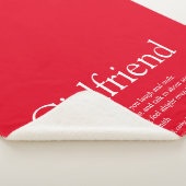 Girlfriend Definition Sprichwort Modern Red Sherpadecke (3/4)