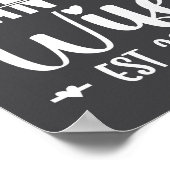 Girlfriend Fiance Wife 2026 Just Married Wedding H Poster (Ecke)