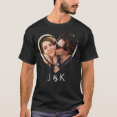 Girlfriend Foto Collage Verabred Couple T-Shirt (Vorderseite)