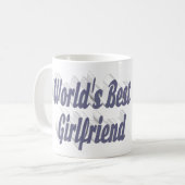 Girlfriend Foto Grautypografie Kaffeetasse (Vorderseite Links)