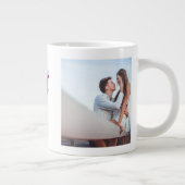 Girlfriend Foto lila Typografie Jumbo-Tasse (Rechts)