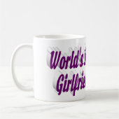 Girlfriend Foto lila Typografie Kaffeetasse (Links)