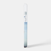 Girlfriend Foto Sea Blue Typografy iPhone 15 Hülle (Linke Seite)