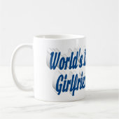Girlfriend Foto Sea Blue Typografy Kaffeetasse (Links)