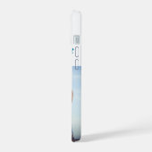 Girlfriend Foto Sky Blue Typografy iPhone 15 Hülle (Linke Seite)