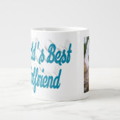 Girlfriend Foto Sky Script Jumbo-Tasse (Vorderseite)