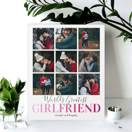 Girlfriend-Geschenk | WELTBESTES FOTO Fotoplatte