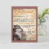 Girlfriend-Geschenke | Brief an meine Freundin Einladung (Stehend Vorderseite)