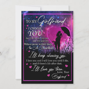 Girlfriend-Geschenke Brief an meine Freundin Feiertagskarte
