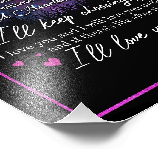 Girlfriend-Geschenke | Brief an meine Freundin Fotodruck (Ecke)