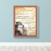 Girlfriend-Geschenke | Brief an meine Freundin Leinwanddruck (Insitu (Holzboden))